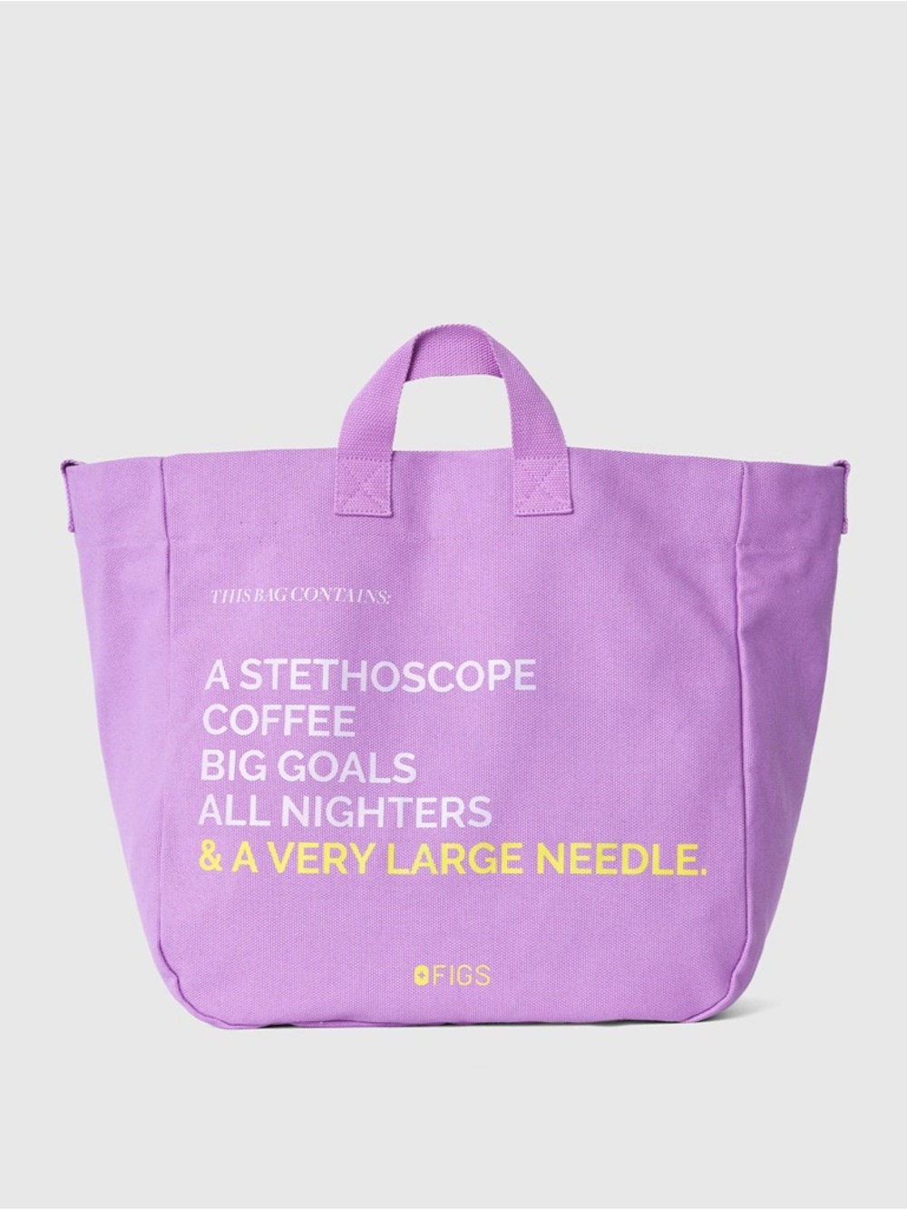 NEW - Figs A Very Large Needle Tote Bag (Wild Iris)